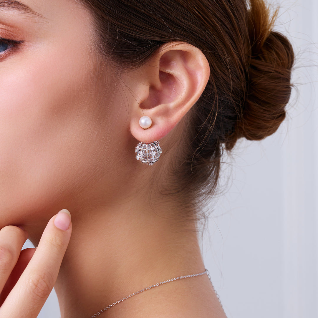 Top-Qualität Süßwasser-Perlenohrringe WE00968 | TWEED