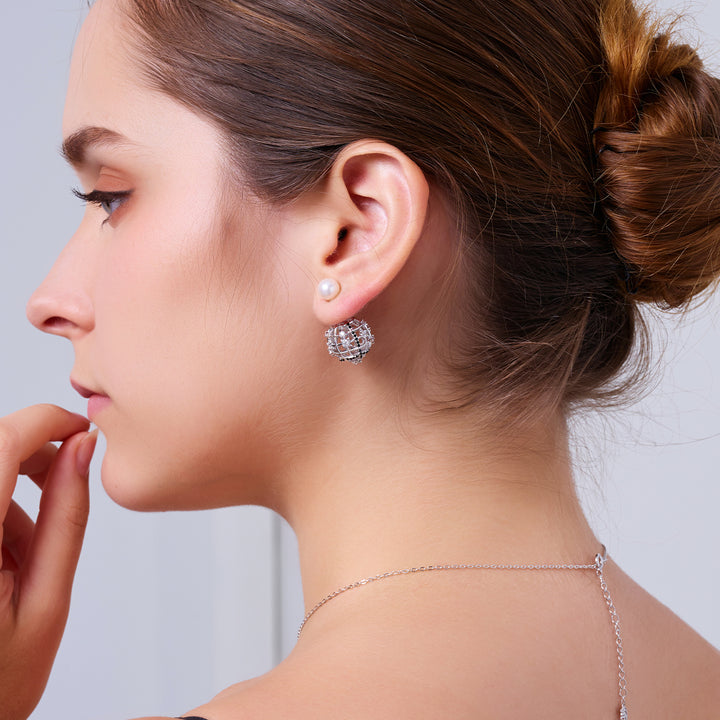 Top-Qualität Süßwasser-Perlenohrringe WE00968 | TWEED