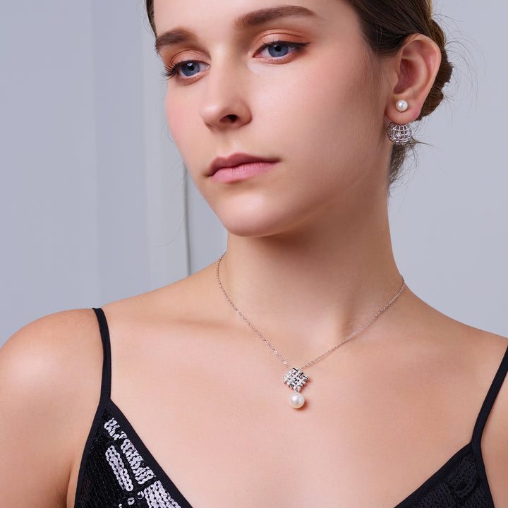 عقد لؤلؤ مياه عذبة عالي الجودة WN00817 | TWEED