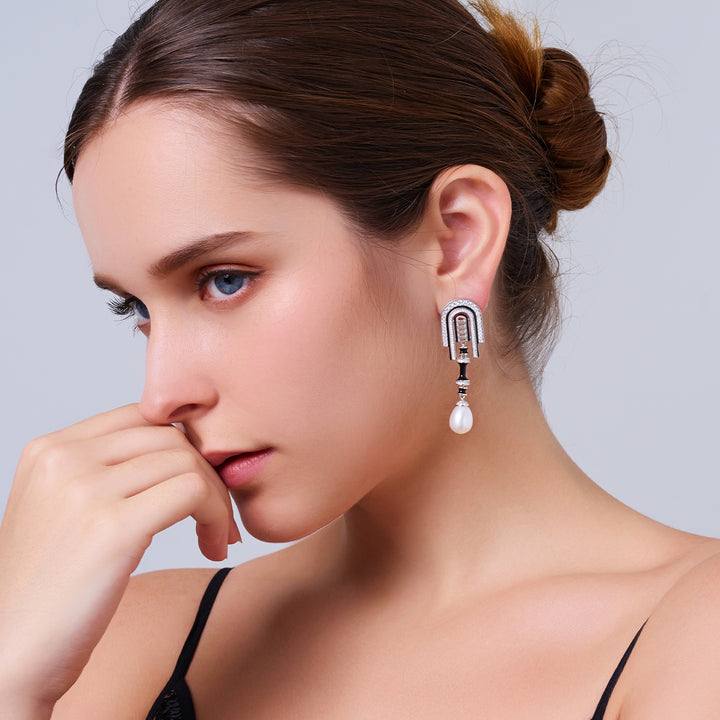 顶级淡水珍珠耳环 WE00969 | DECO