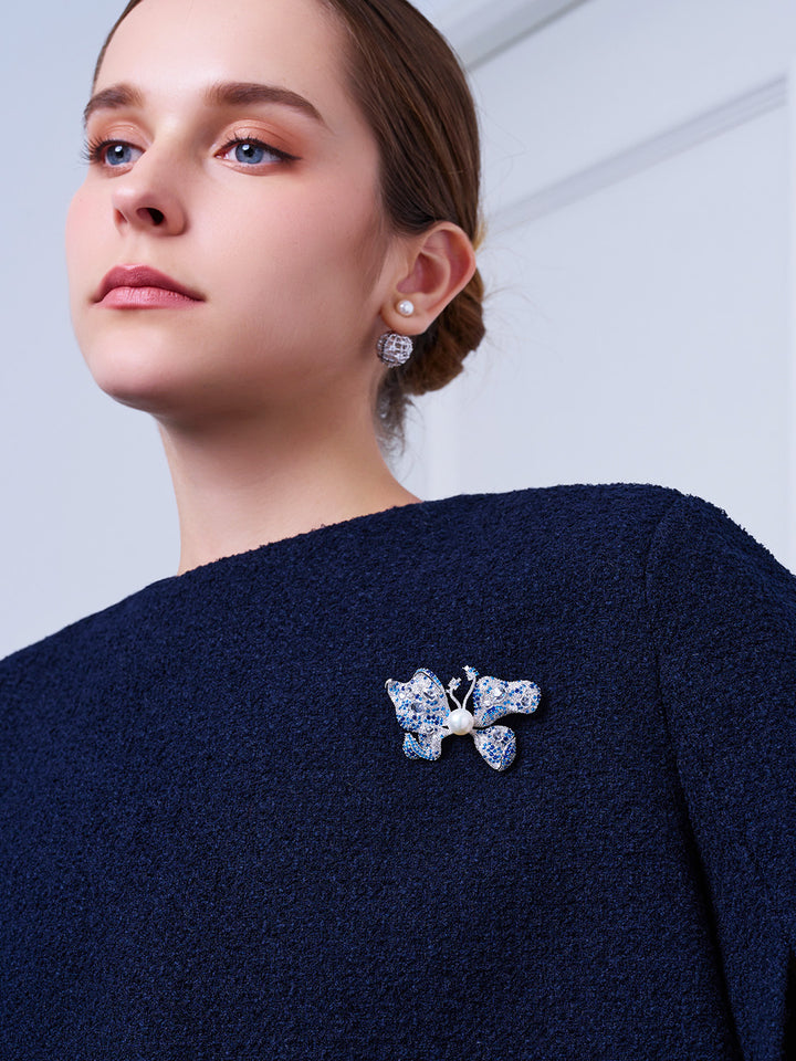 Spilla elegante con perla d&