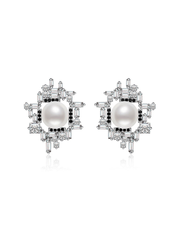Boucles d'oreilles en perles d'eau douce de qualité supérieure WE00972 | TWEED