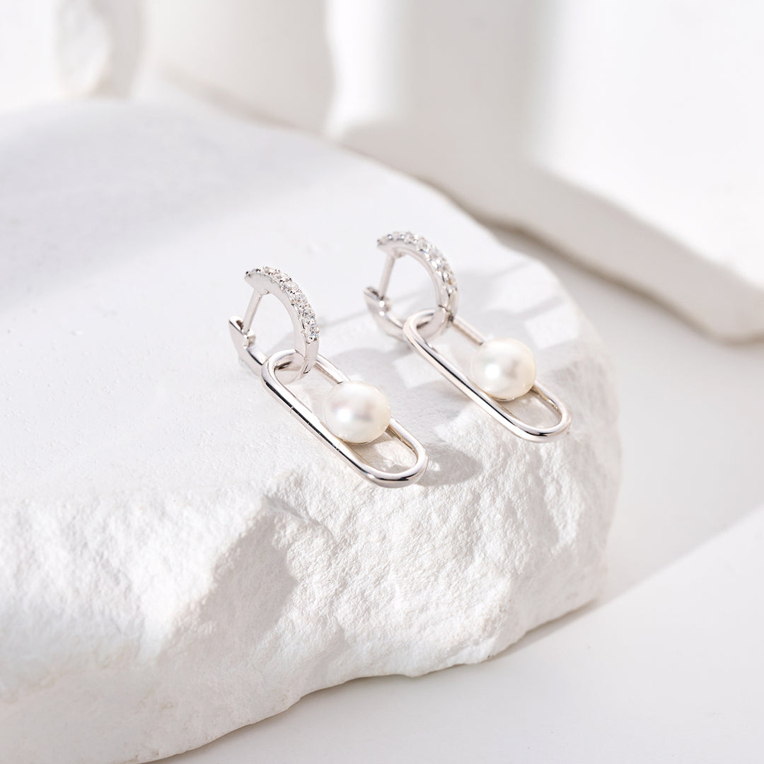 Freshwater Pearl Earrings WE00973 | CONNECT - PEARLY LUSTRE