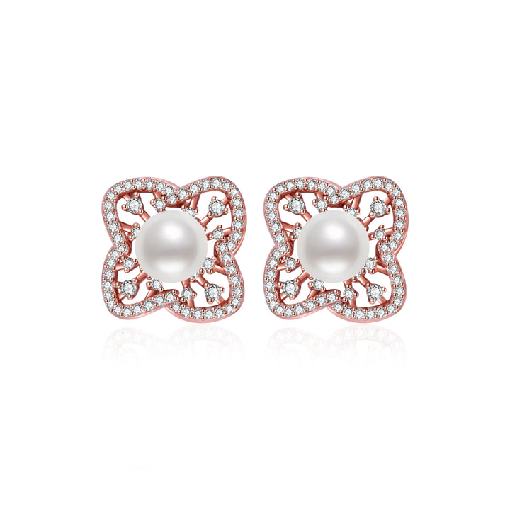 顶级淡水珍珠耳环 WE00974 | PERANAKAN