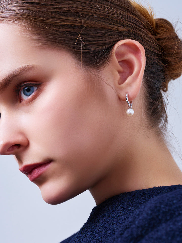 Eleganti orecchini con perle d&