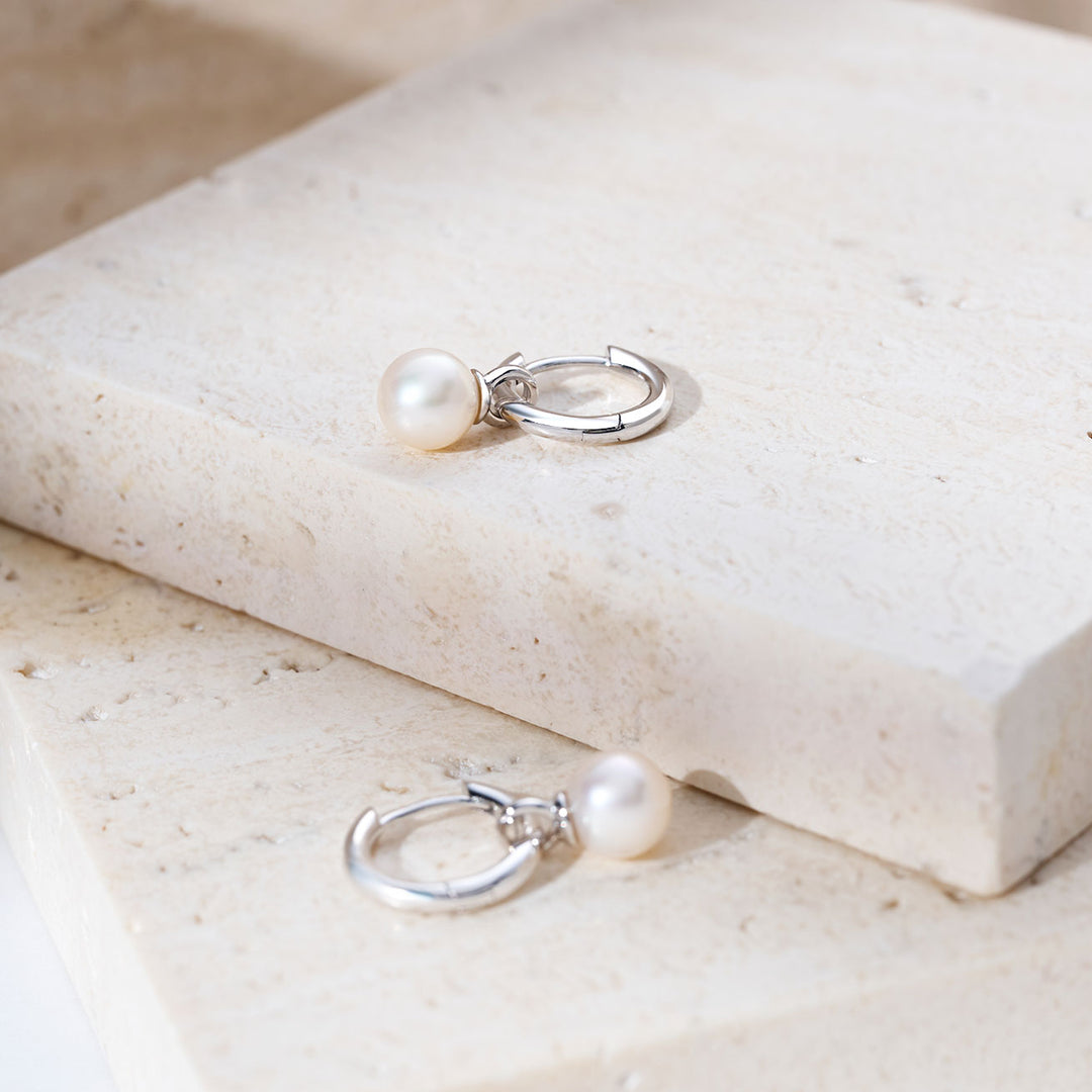 Elegant Freshwater Pearl Earrings WE00975 - PEARLY LUSTRE