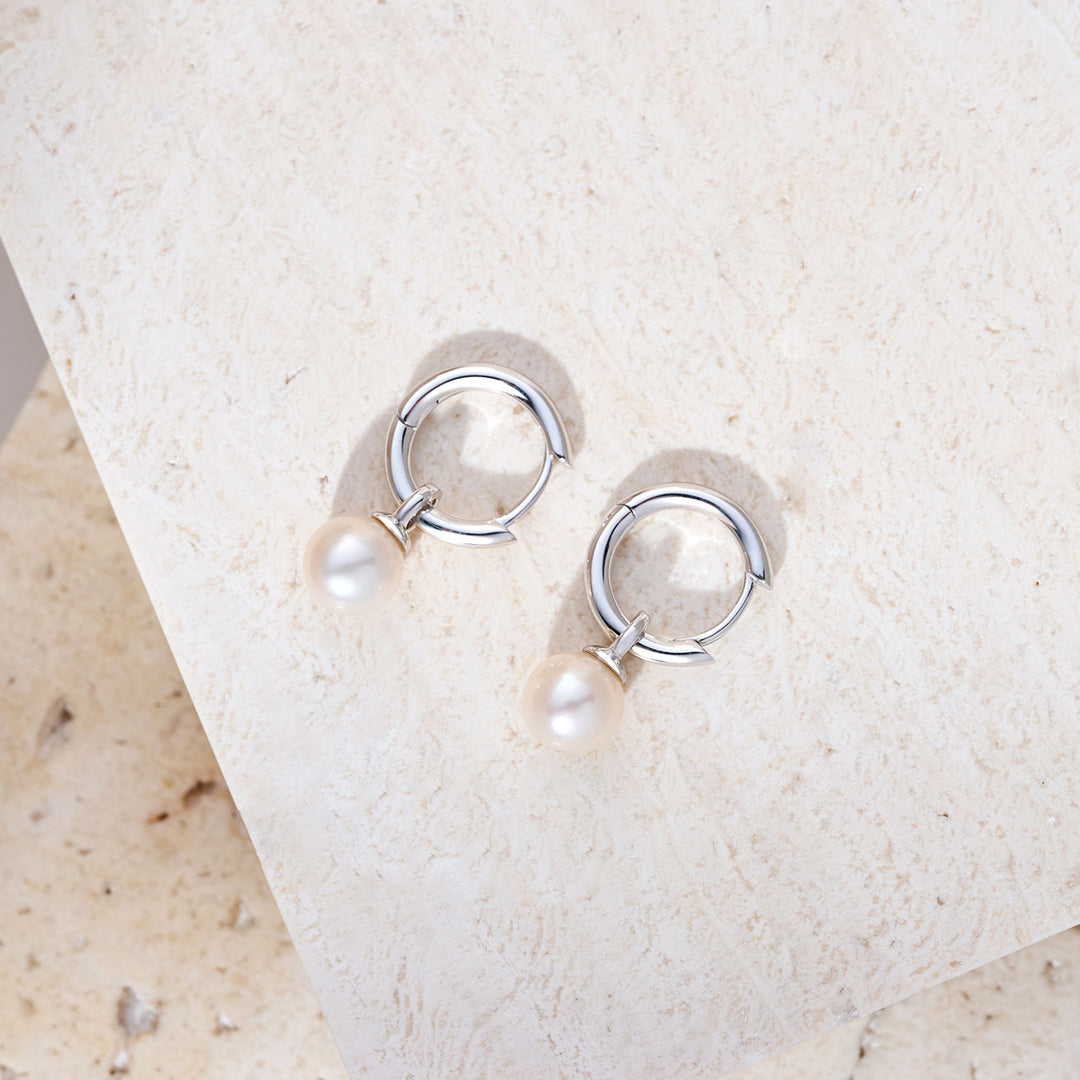 Elegant Freshwater Pearl Earrings WE00975 - PEARLY LUSTRE