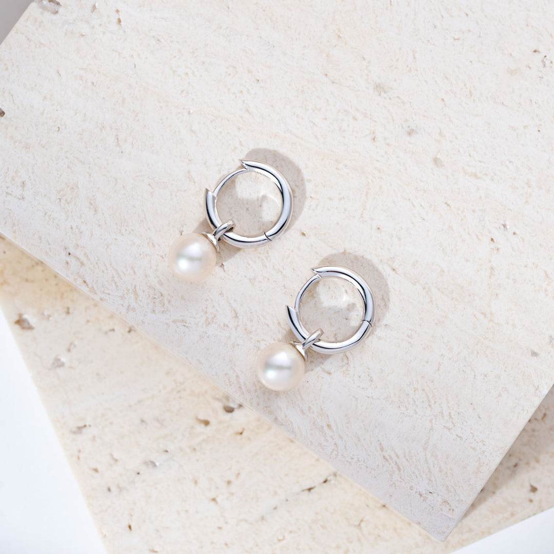 Elegant Freshwater Pearl Earrings WE00975 - PEARLY LUSTRE