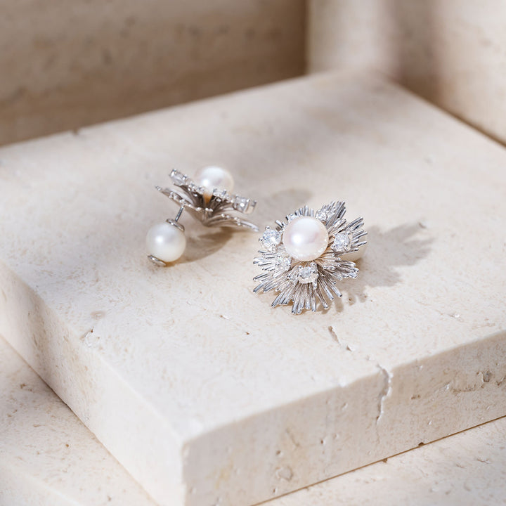 Top Grade Freshwater Pearl Earrings WE00976 | LADY BOSS