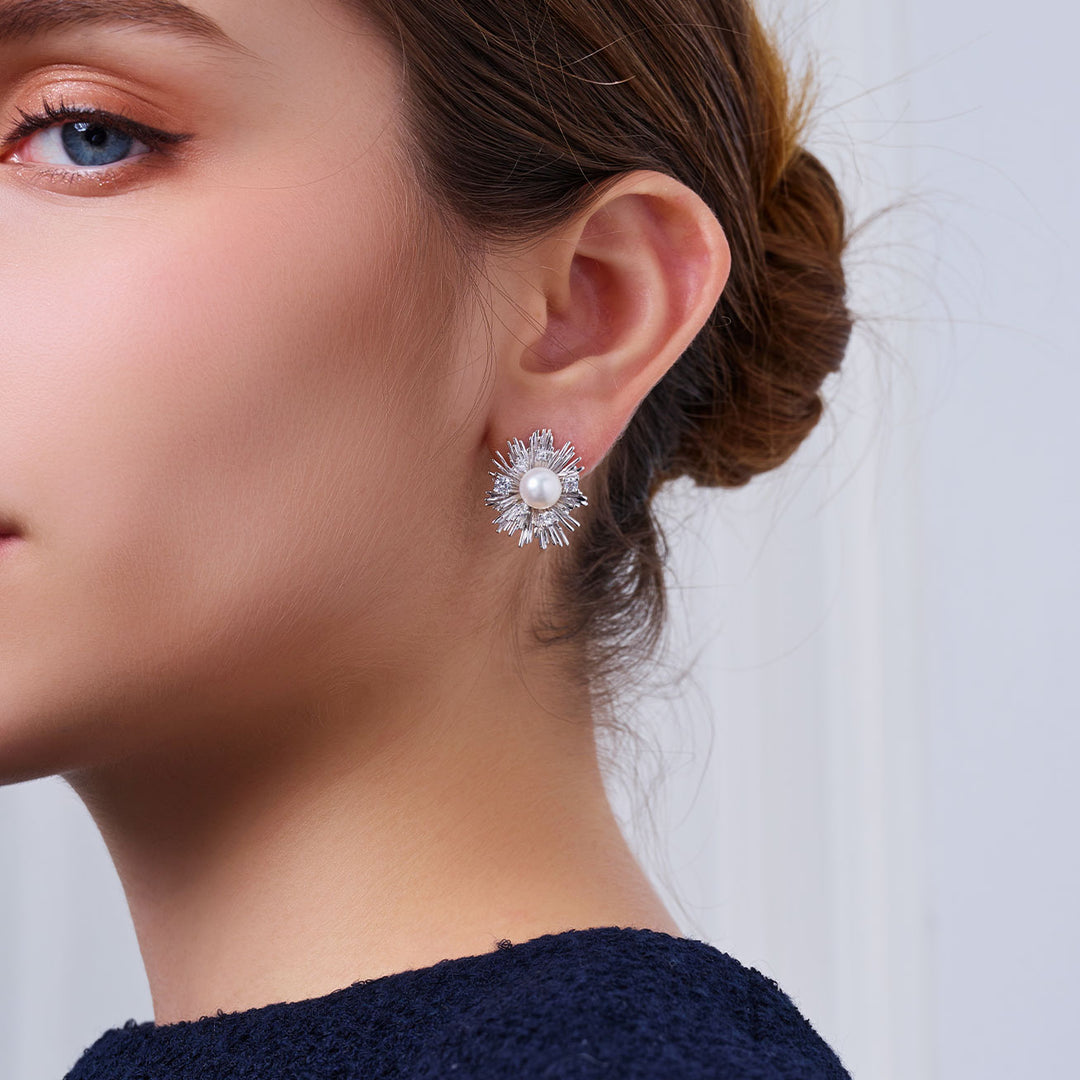 Top Grade Freshwater Pearl Earrings WE00976 | LADY BOSS