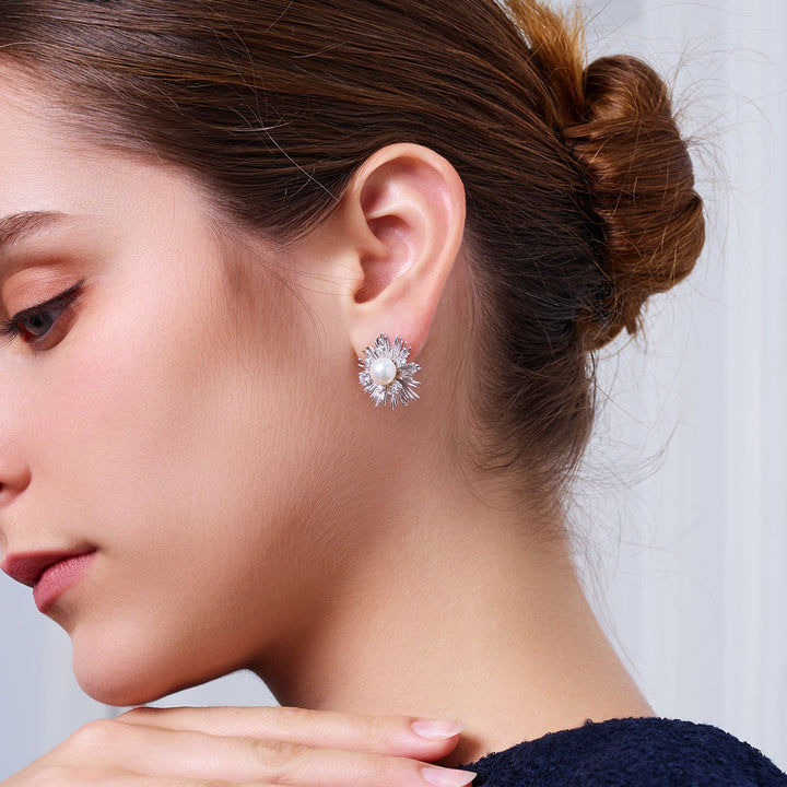 Top Grade Freshwater Pearl Earrings WE00976 | LADY BOSS