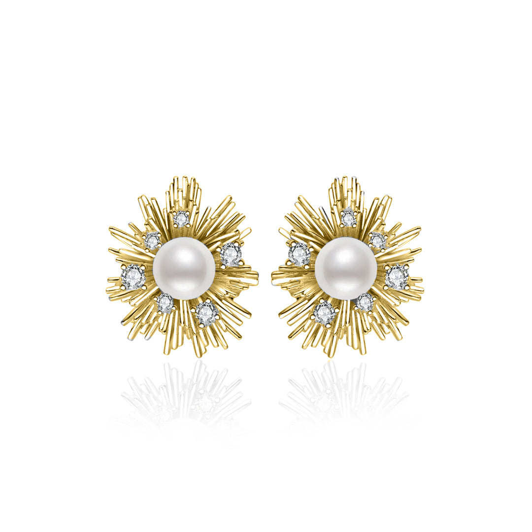 Anting Mutiara Air Tawar Gred Atas WE00977 | LADY BOSS