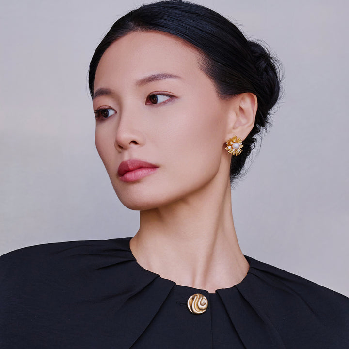 Orecchini con Perle d'Acqua Dolce di Alta Qualità WE00977 | LADY BOSS