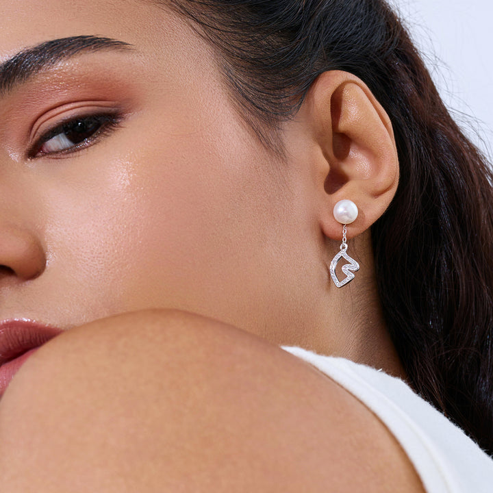 頂級淡水珍珠耳環 WE00978 | HORSE