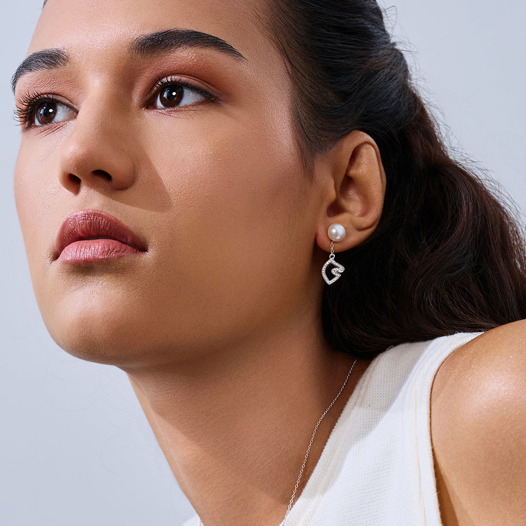 頂級淡水珍珠耳環 WE00978 | HORSE