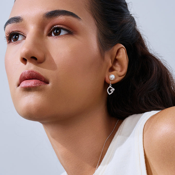 頂級淡水珍珠耳環 WE00978 | HORSE