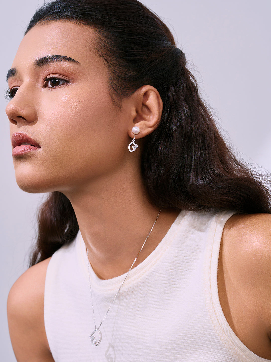 Anting Mutiara Air Tawar Gred Atas WE00978 | HORSE