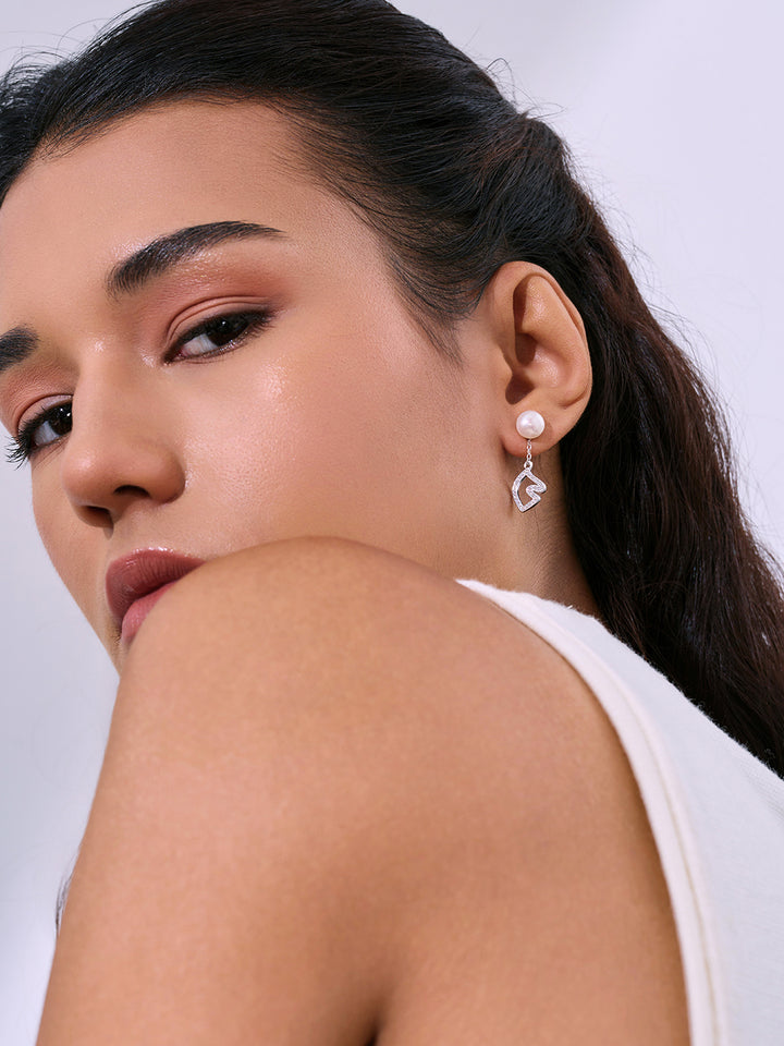 Anting Mutiara Air Tawar Gred Atas WE00978 | HORSE