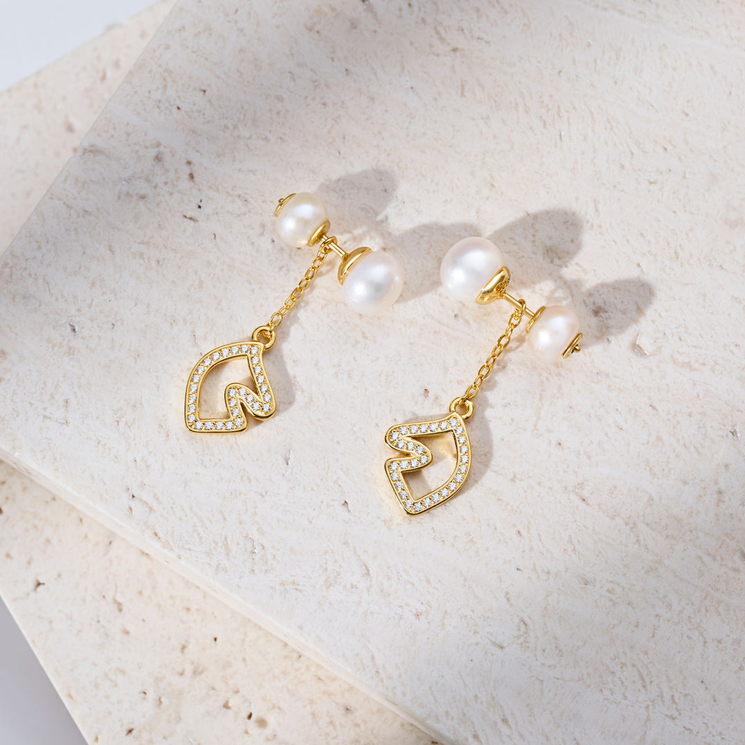 Anting Mutiara Air Tawar Gred Atas WE00979 | HORSE