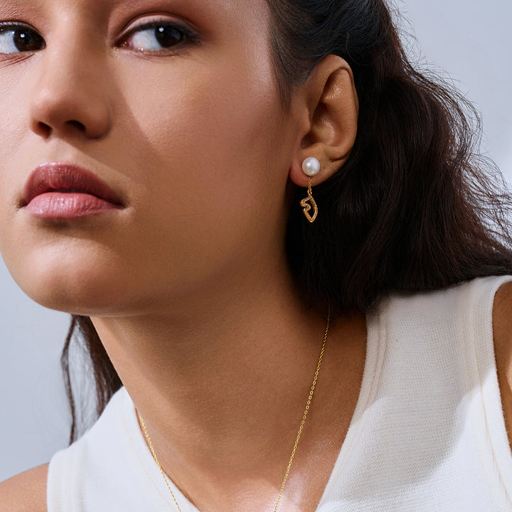 頂級淡水珍珠耳環 WE00979 | HORSE