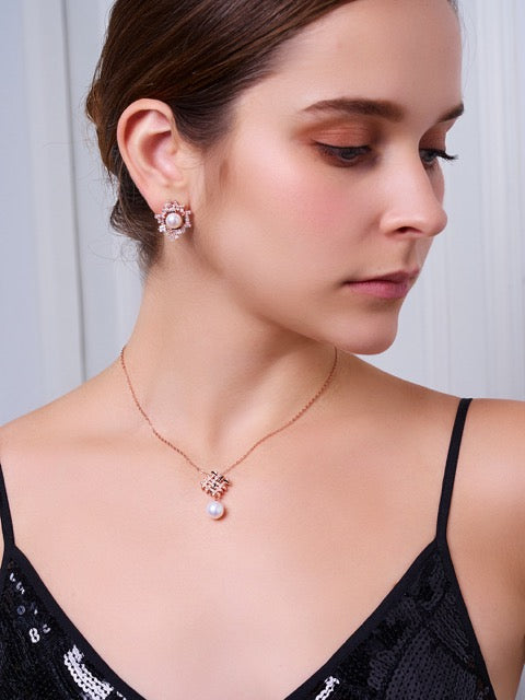 Anting Mutiara Air Tawar Gred Atas WE00980 | TWEED