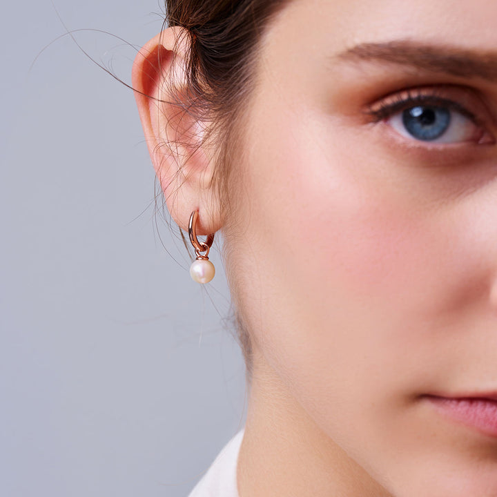 優雅淡水珍珠耳環 WE00981