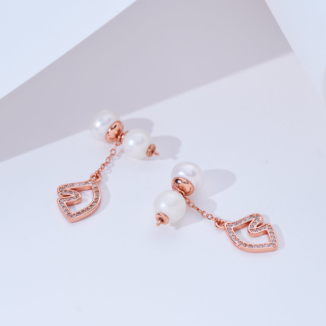 Orecchini con Perle d'Acqua Dolce di Prima Qualità WE00982 | HORSE