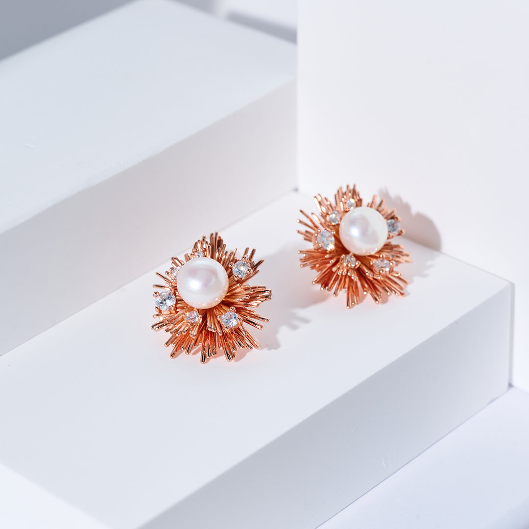 Anting Mutiara Air Tawar Gred Atas WE00983 | LADY BOSS