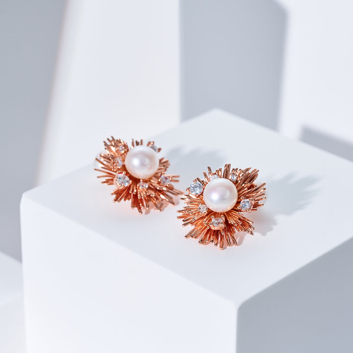 Anting Mutiara Air Tawar Gred Atas WE00983 | LADY BOSS