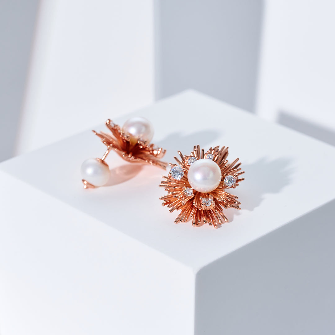 Anting Mutiara Air Tawar Gred Atas WE00983 | LADY BOSS