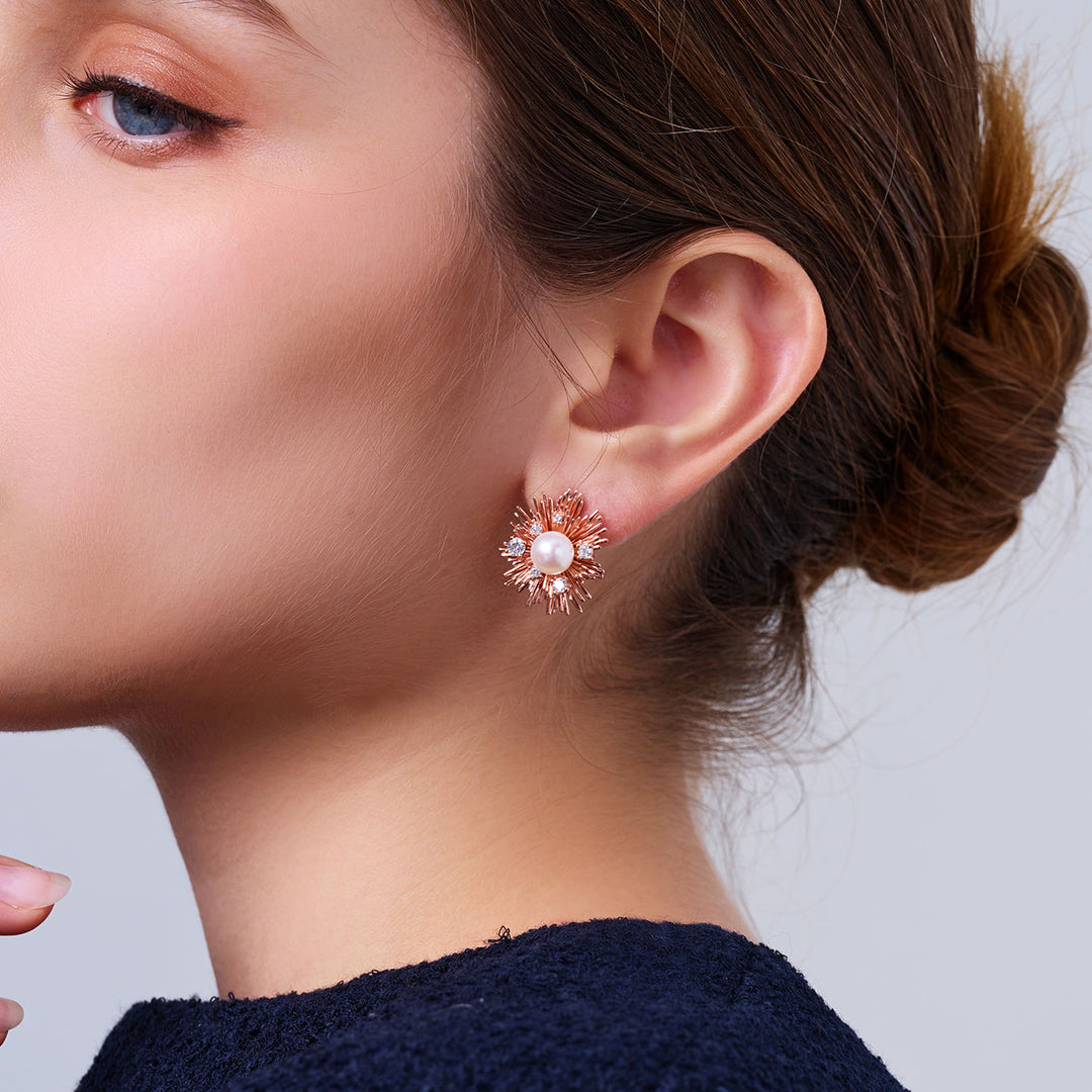 Top Grade Freshwater Pearl Earrings WE00983 | LADY BOSS