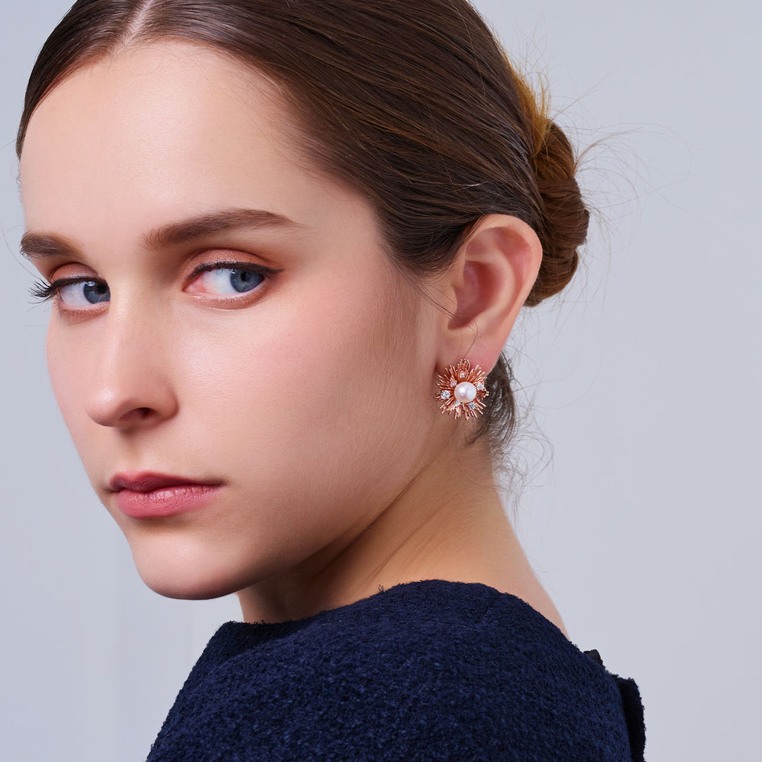 Top Grade Freshwater Pearl Earrings WE00983 | LADY BOSS