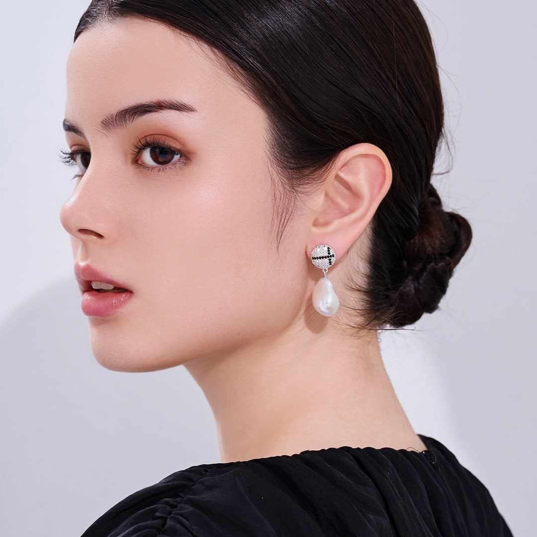 담수 진주 귀걸이 WE00984 | 트위드