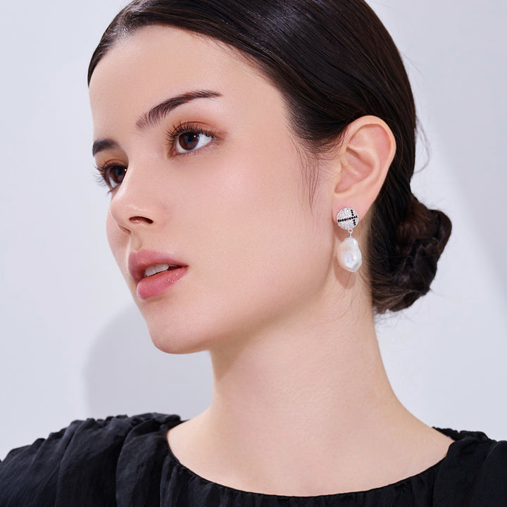 담수 진주 귀걸이 WE00984 | 트위드