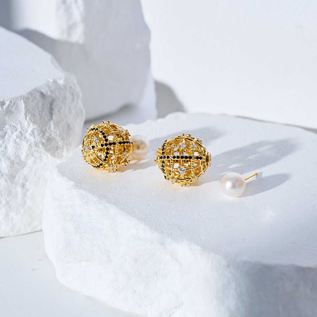 Ohrringe aus Süßwasserperlen der Spitzenklasse WE00985 | TWEED