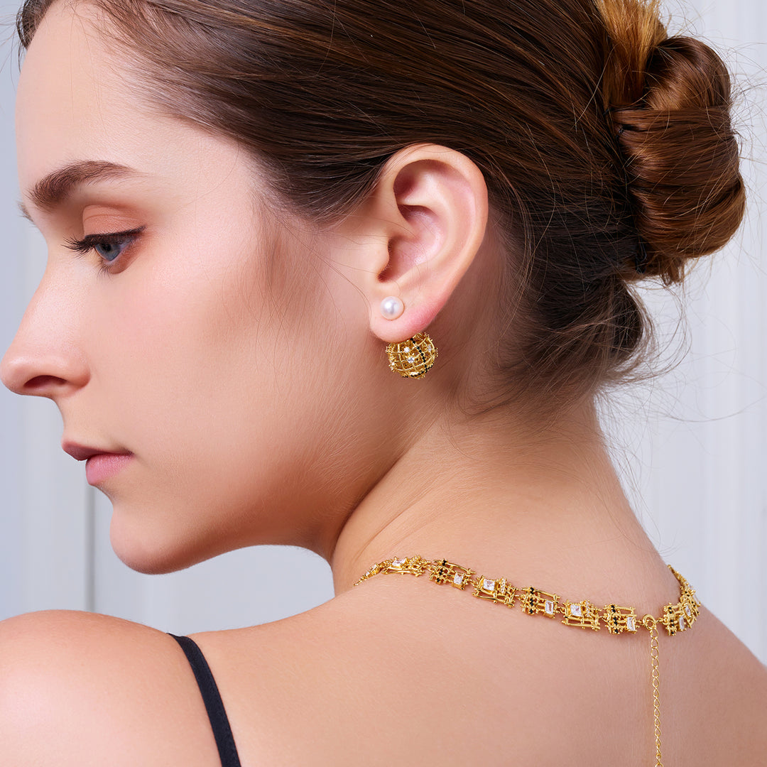 トップグレード淡水パールイヤリング WE00985 | TWEED