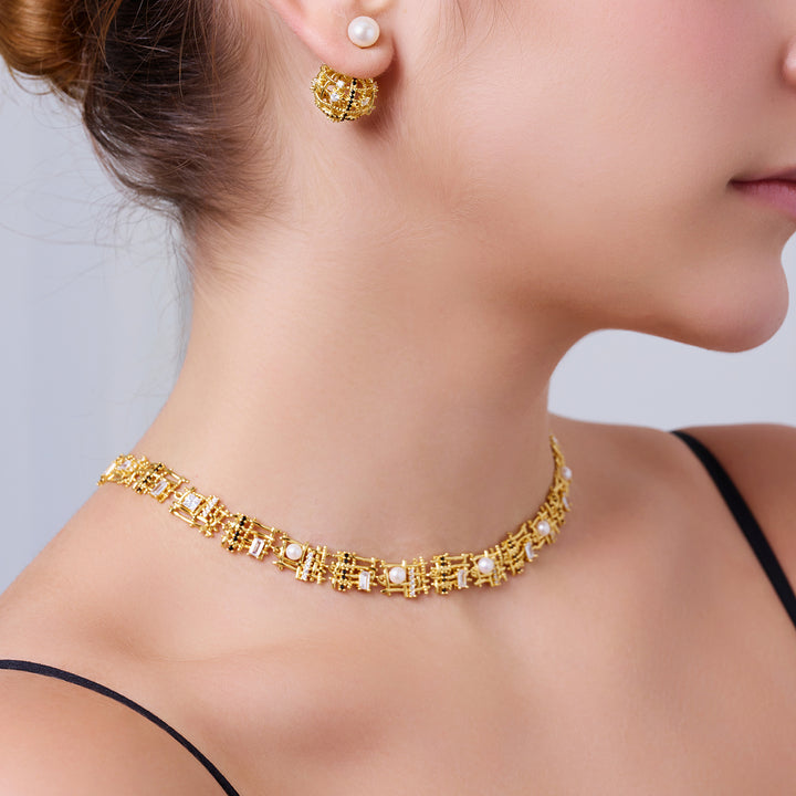 トップグレード淡水パールイヤリング WE00985 | TWEED