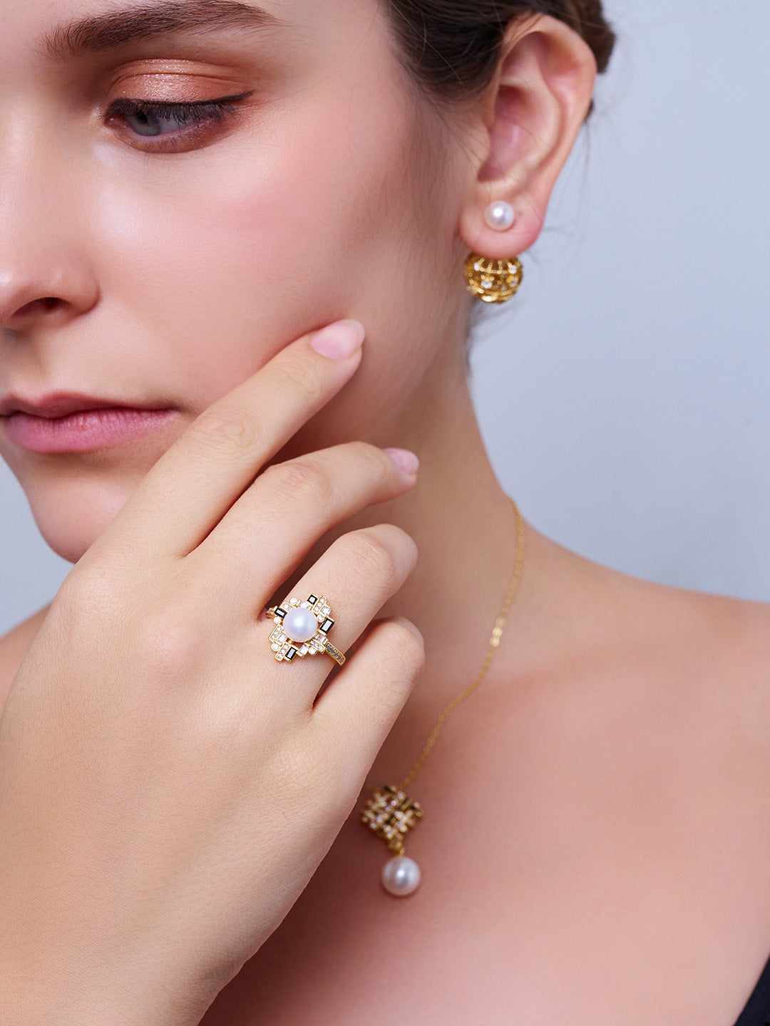 Top Grade Freshwater Pearl Ring WR00382 | TWEED