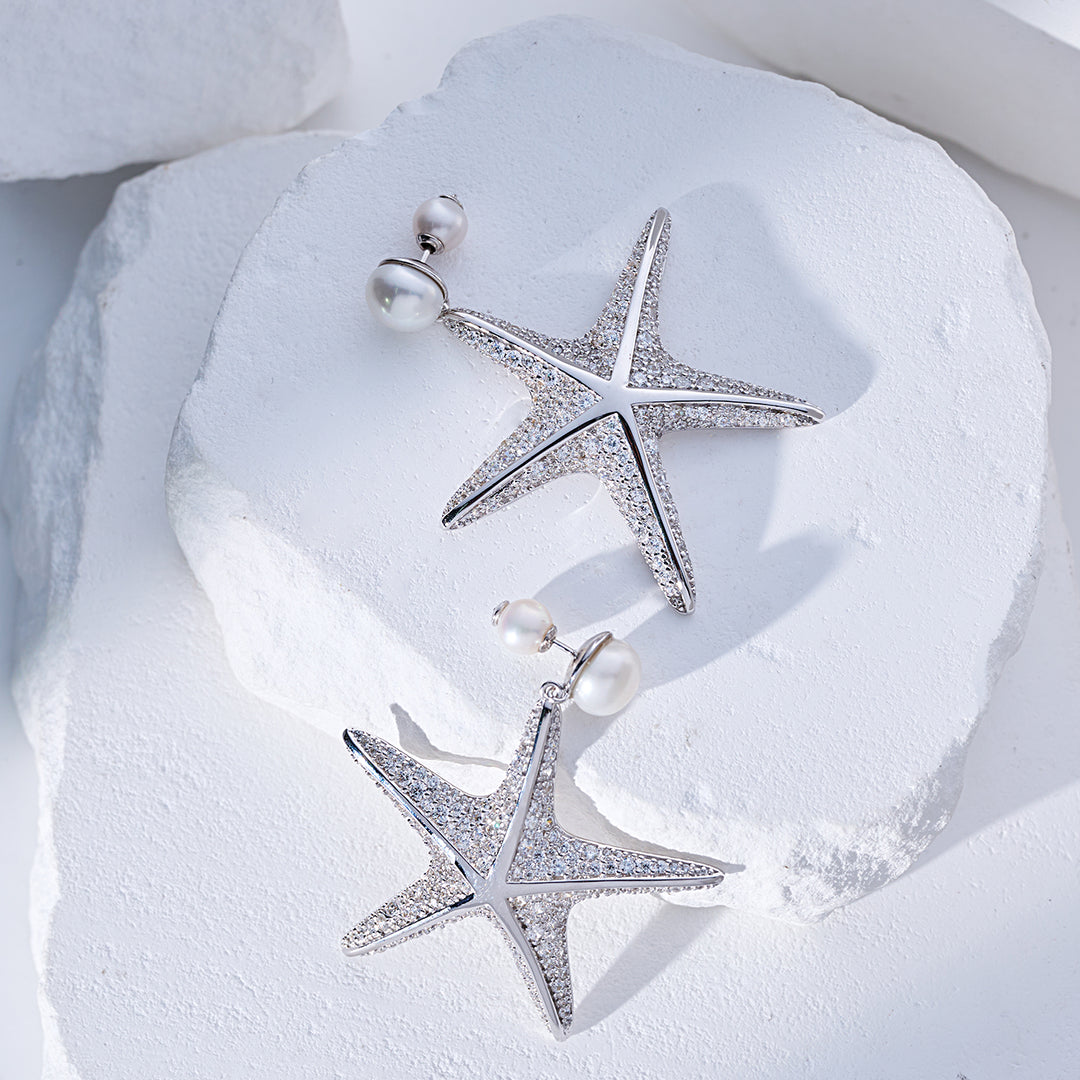 최고급 담수 진주 귀걸이 WE00986 | SANDS