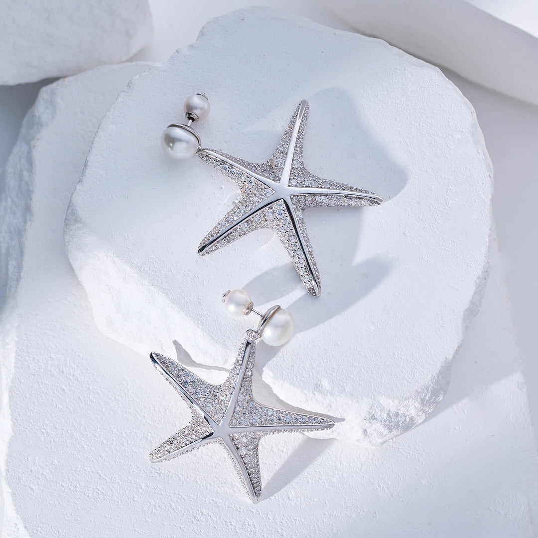 顶级淡水珍珠耳环 WE00986 | SANDS