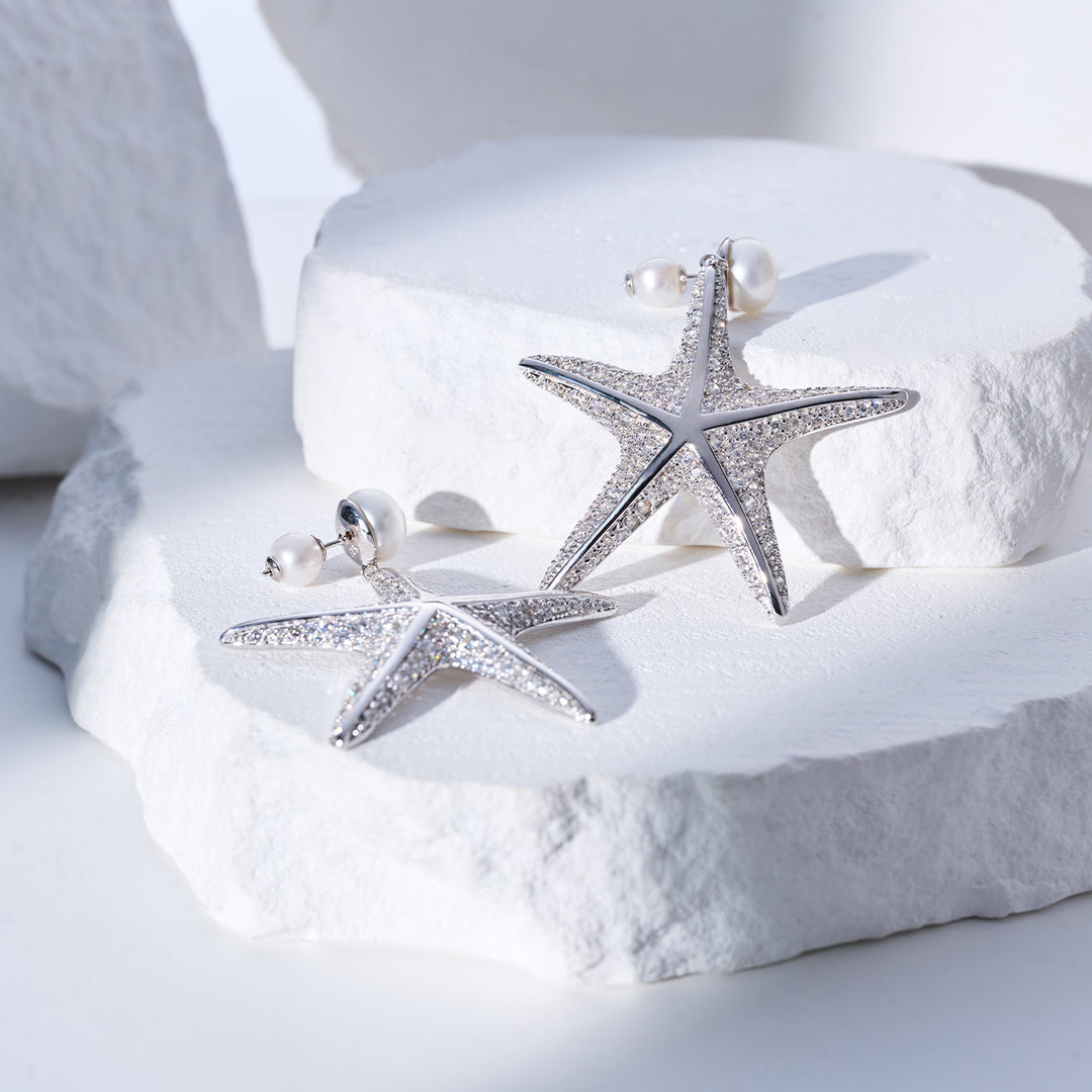 顶级淡水珍珠耳环 WE00986 | SANDS