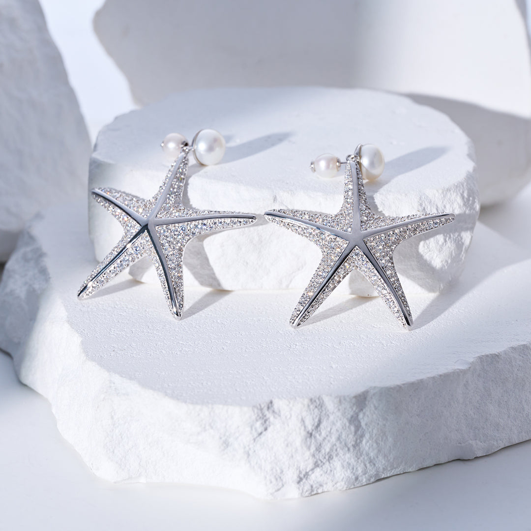 顶级淡水珍珠耳环 WE00986 | SANDS