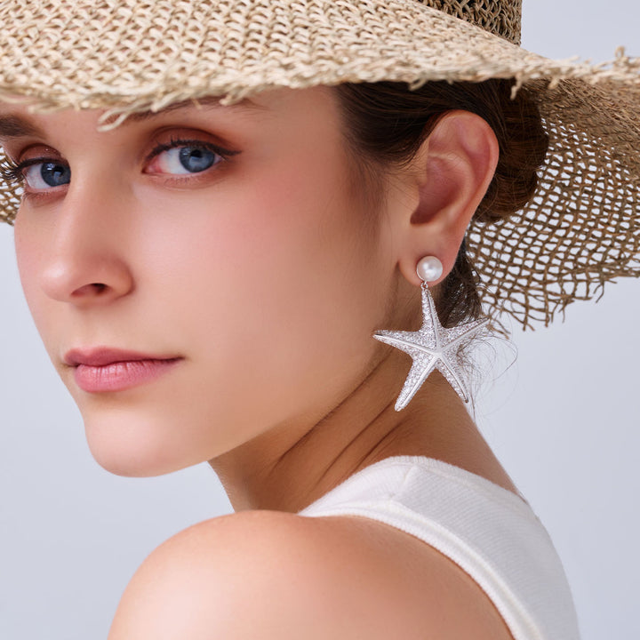 최고급 담수 진주 귀걸이 WE00986 | SANDS