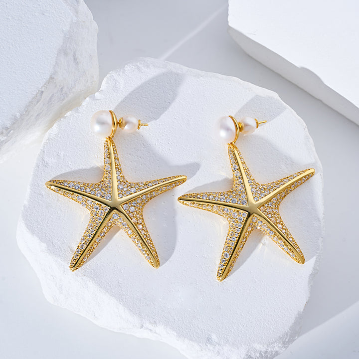 최고급 담수 진주 귀걸이 WE00987 | SANDS