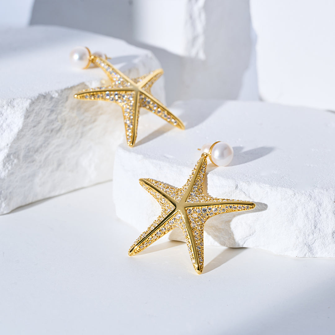 최고급 담수 진주 귀걸이 WE00987 | SANDS