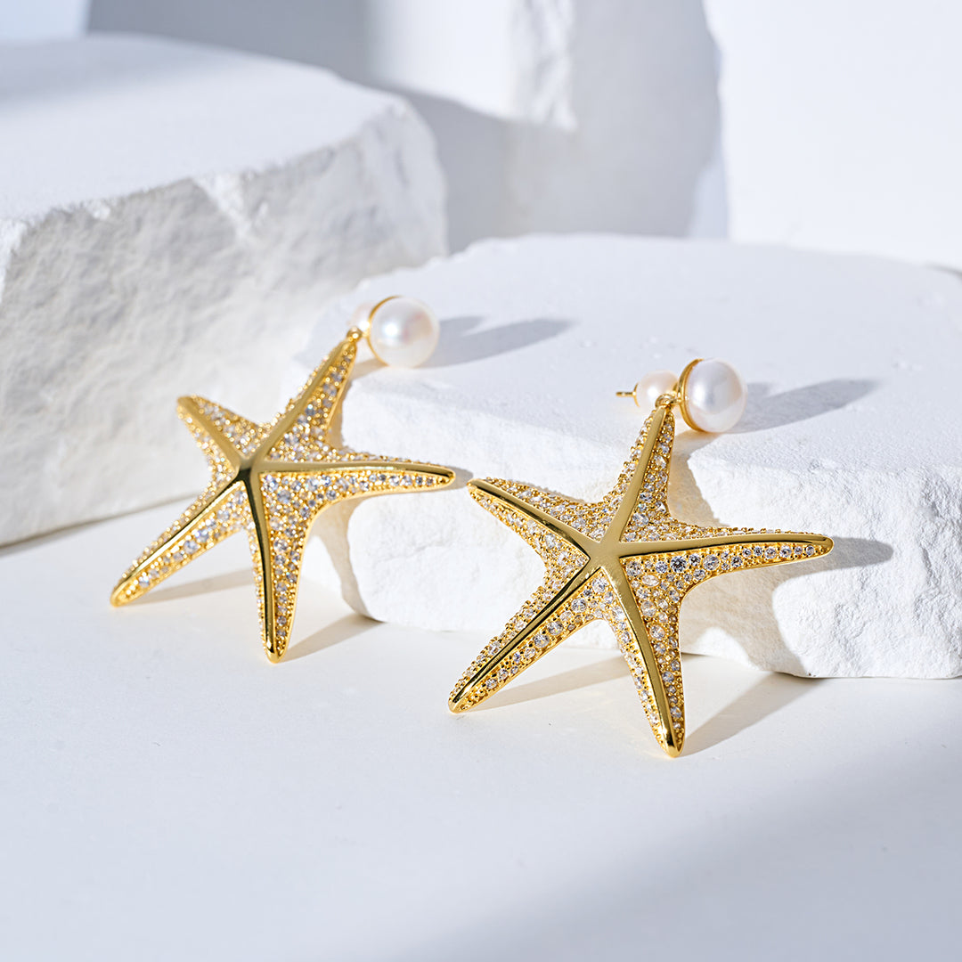 최고급 담수 진주 귀걸이 WE00987 | SANDS