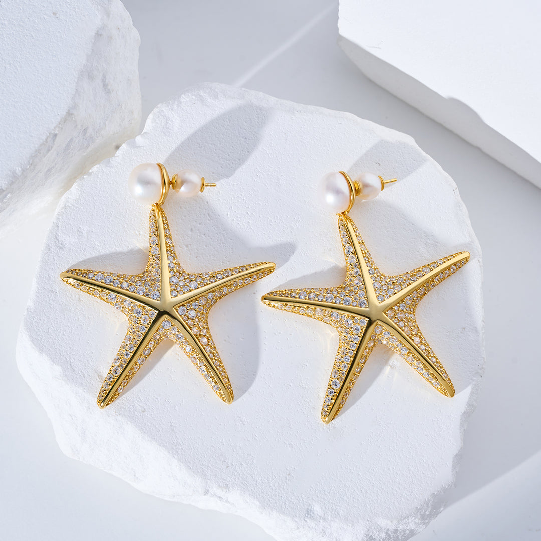 Boucle d'oreille en perle d'eau douce de qualité supérieure WE00987 | SANDS