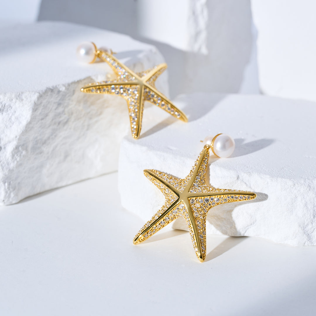 Boucle d'oreille en perle d'eau douce de qualité supérieure WE00987 | SANDS