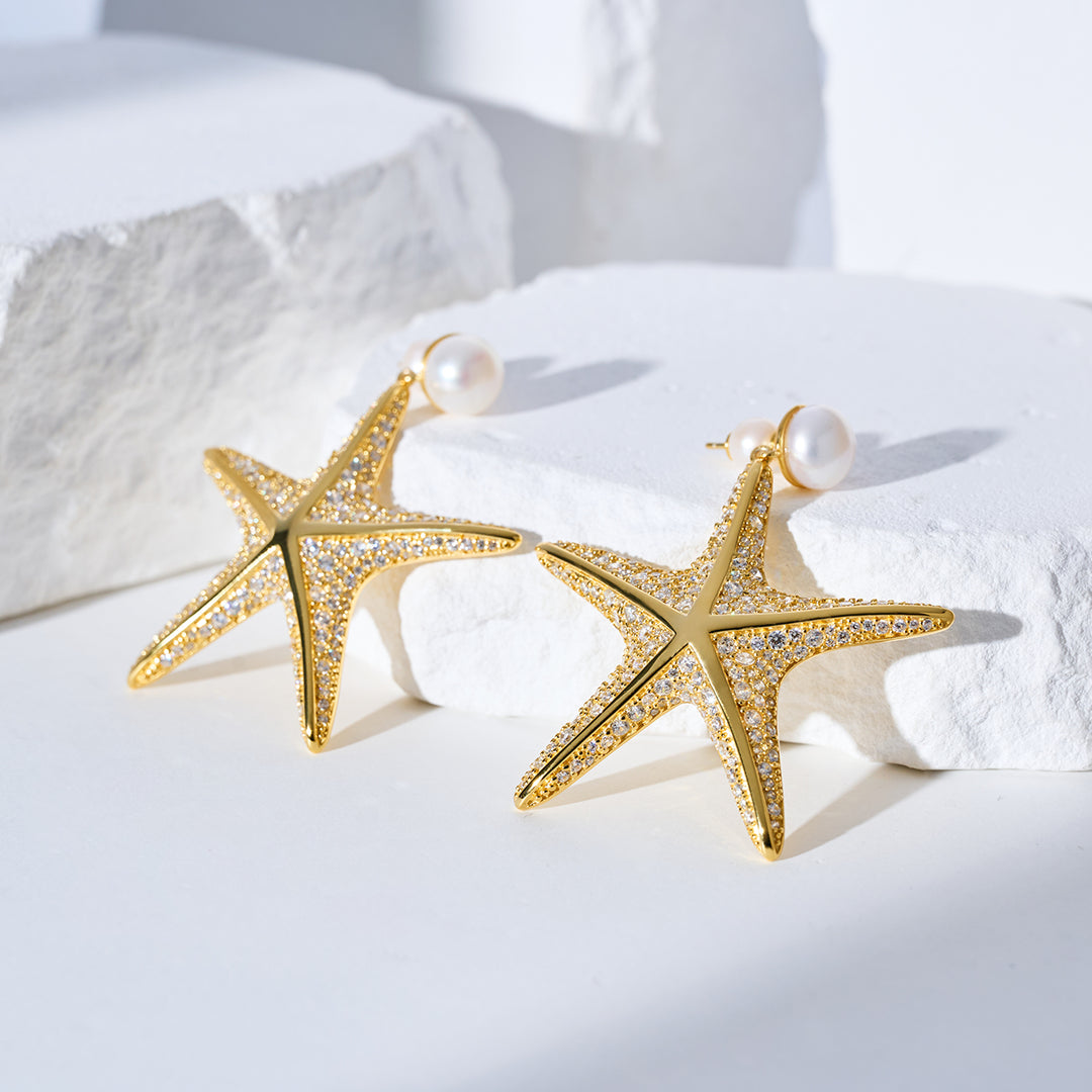 Boucle d'oreille en perle d'eau douce de qualité supérieure WE00987 | SANDS