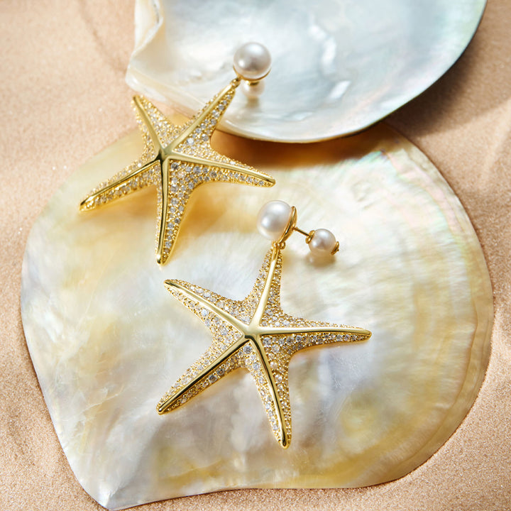 최고급 담수 진주 귀걸이 WE00987 | SANDS